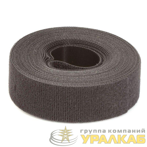 Лента-липучка 25х5000мм черн. (рулон) DKC 