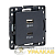 Розетка USB 2-м Стокгольм тип A+C механизм черн. PROxima EKF 