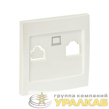 Панель лицевая Валенсия для розетки компьютерной 1-м RJ45 жемчуж. PROxima EKF 