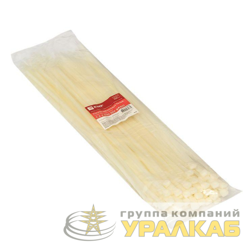 Хомут кабельный 7.2х500 нейл. бел. (уп.100шт) EKF 