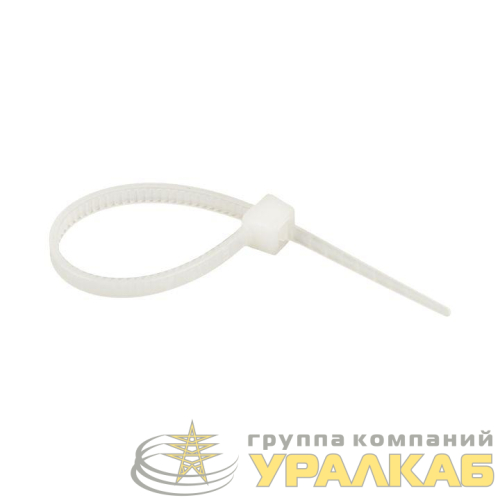 Хомут кабельный 2.5х80 нейл. бел. (уп.100шт) EKF 