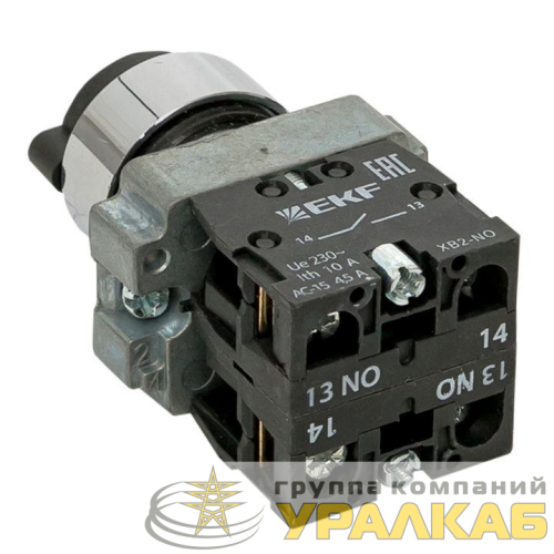 Переключатель BG33 3P 2NO с замком (не возврат.) EKF 