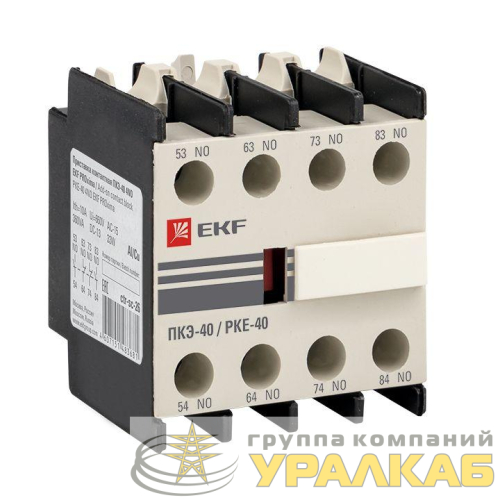 Приставка контактная ПКЭ-40 4НО EKF 