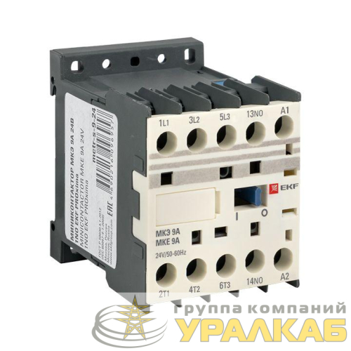 Мини-контактор МКЭ 9А кат. 24В AC 1НО PROxima EKF 