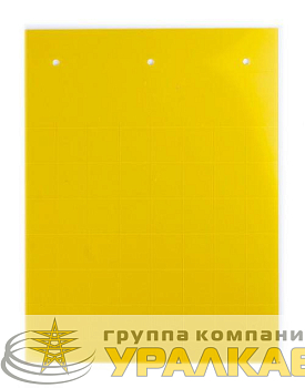 Табличка полужесткая установка в держатель ПВХ-0.5 желт. (уп.240шт) DKC 