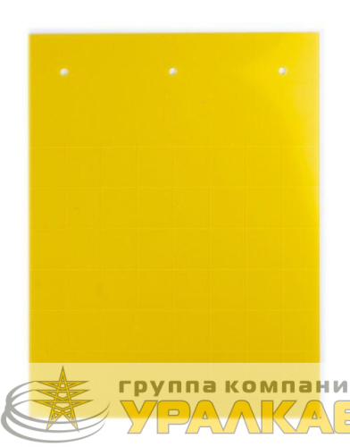 Табличка полужесткая установка в держатель ПВХ-0.5 желт. (уп.240шт) DKC 