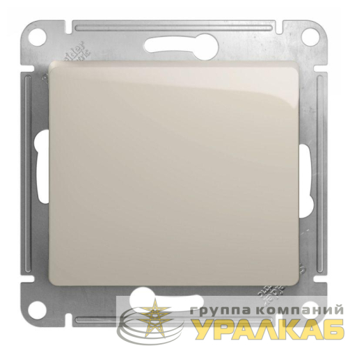 Переключатель проходной 1-кл. СП Glossa 10А IP20 (сх. 6) 10AX механизм молочн. SE 