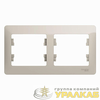 Рамка 2-м Glossa горизонт. молоч. SE 