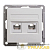 Розетка компьютерная + телефонная 2-м СП W59 RJ45 + RJ11 кат.5E механизм бел. SE 