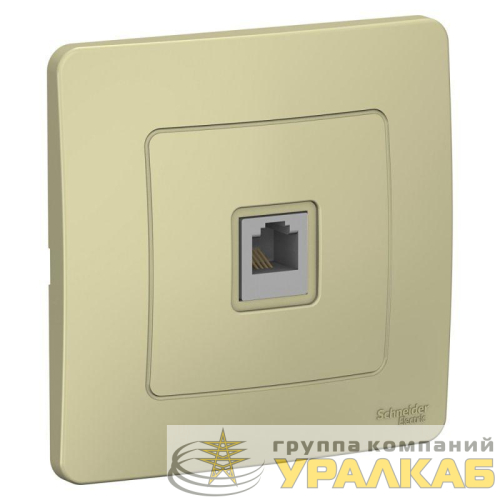 Розетка телефонная 1-м СП Blanca RJ11 беж. SE 