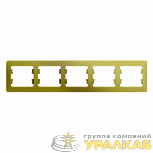 Рамка 5-м Glossa горизонт. фисташк. SE 