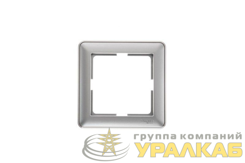 Рамка 1-м W59 матов. хром SE 