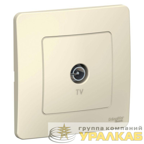 Розетка телевизионная TV СП Blanca коннектор молочн. SE 