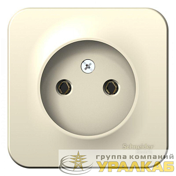 Розетка 1-м ОП Blanca 16А IP20 250В без заземл. без защ. шторок молоч. SE 