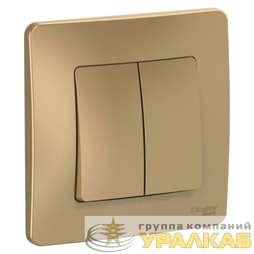Переключатель проходной 2-кл. СП Blanca 10А IP20 (сх. 6+6) 250В титан SE 