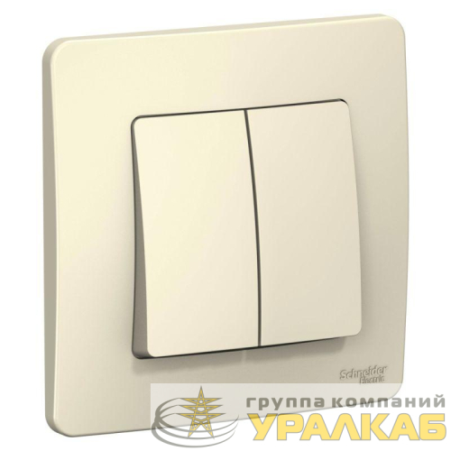 Выключатель 2-кл. СП Blanca 6А IP20 (сх. 5) 250В молочн. SE 