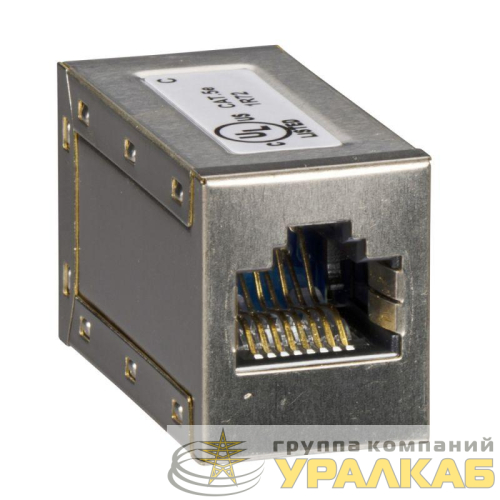 Разъем RJ45 розеточная часть/розеточная часть (уп.5шт) SchE 