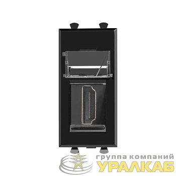Розетка HDMI 1мод. Avanti "Черный квадрат" тип А-А модульная DKC 