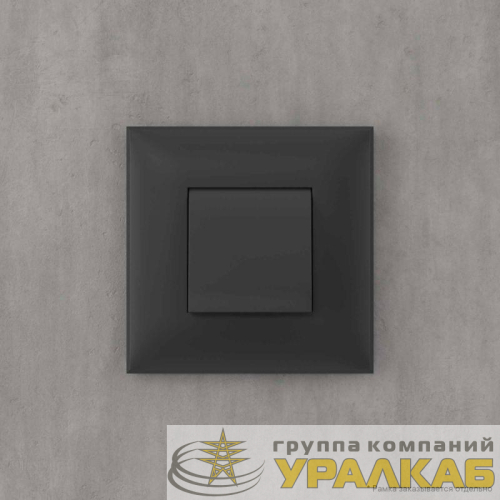 Вывод кабеля из стены Avanti "Черный матовый" DKC 