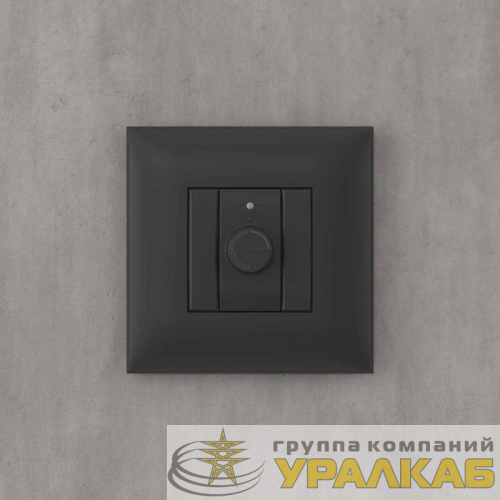 Диммер поворотный СП Avanti "Черный матовый" DKC 