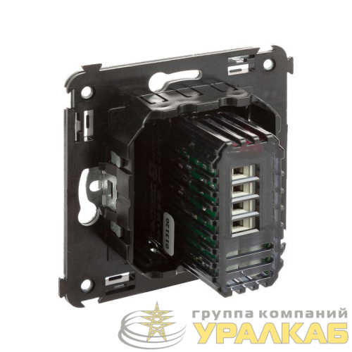 Диммер кнопочный СП для LED ламп Avanti "Черный матовый" DKC 