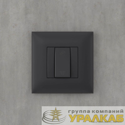 Диммер кнопочный СП для LED ламп Avanti "Черный матовый" DKC 