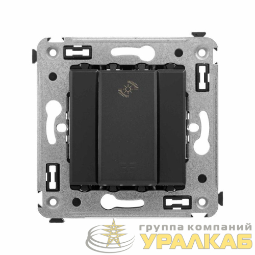 Диммер кнопочный СП для LED ламп Avanti "Черный матовый" DKC 