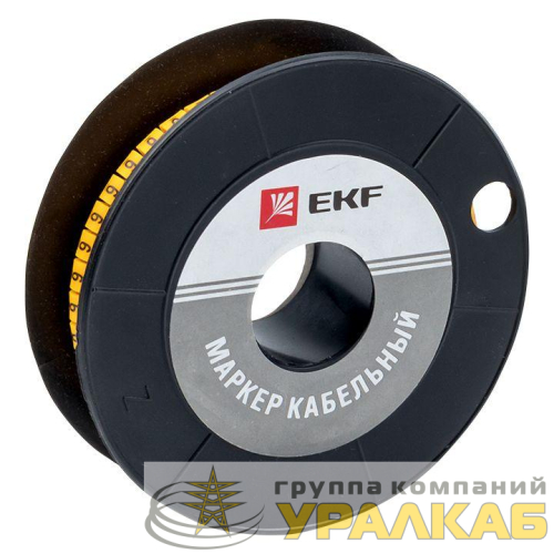 Маркер каб. 1.5кв.мм "6" (к-1000ед) (ЕС-0) EKF 