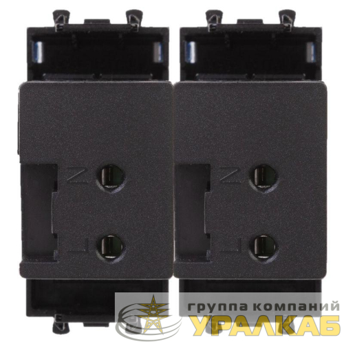 Устройство зарядное USB 2мод. 2.1А Avanti "Черный квадрат" DKC 