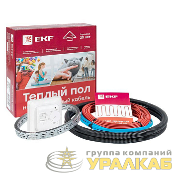 Комплект "Теплый пол" (кабель) 375Вт 27м 2.5кв.м EKF 