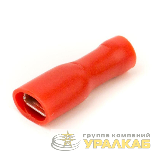 Наконечник изол. "розетка" 0.25-1.5кв.мм А=4.8х0.8мм кр. (уп.100шт) DKC 