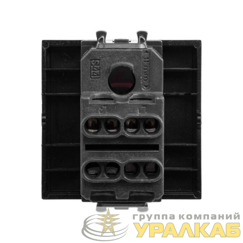 Инвертор модульный 1-кл. 2мод. Avanti "Черный матовый" DKC 