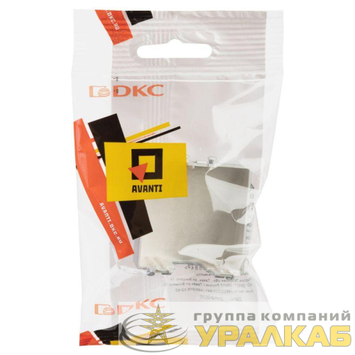 Вывод кабеля модульный "Avanti" "Закаленная сталь" 2 модуля DKC 