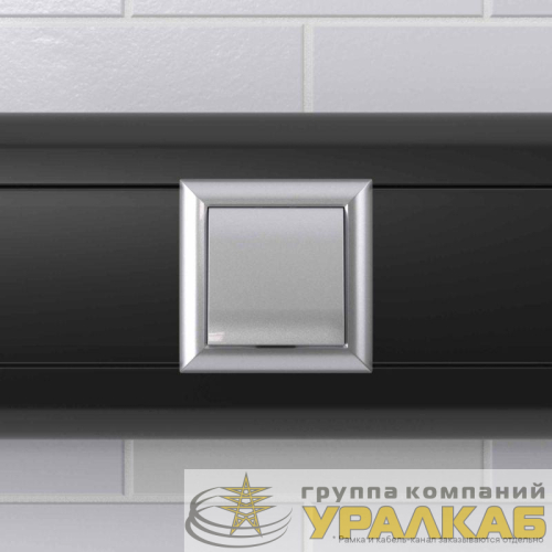 Вывод кабеля модульный "Avanti" "Закаленная сталь" 2 модуля DKC 