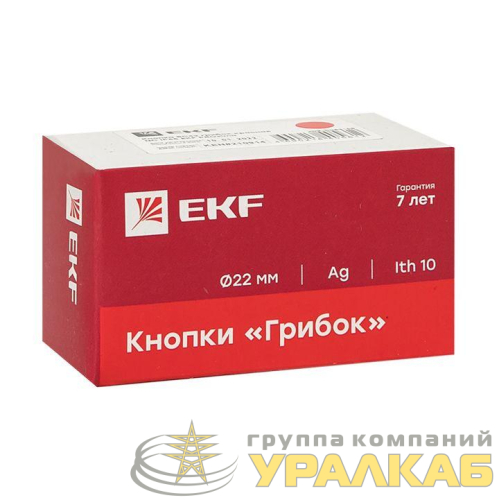 Кнопка "Грибок" BC42 NC IP65 красн. PROxima EKF 