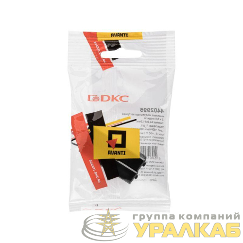 Комплект модульных заглушек "Avanti" "Черный квадрат" 0.5 модуля (уп.2шт) DKC 