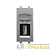 Розетка USB 2.0 1мод. Avanti "Закаленная сталь" тип А-А модульная DKC 