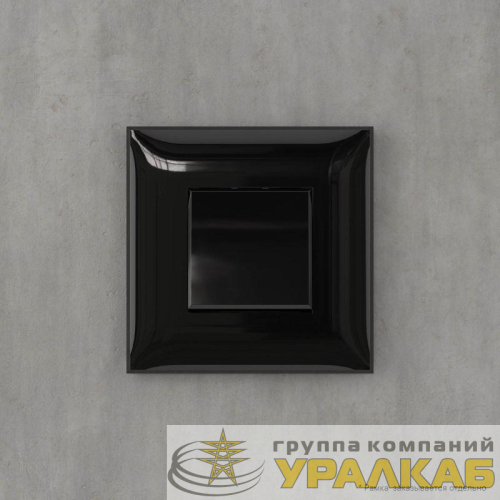 Кнопка 1-кл. СП "Avanti" "Черный квадрат" DKC 