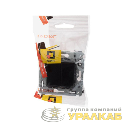 Кнопка 2-кл. СП "Avanti" "Черный квадрат" DKC 