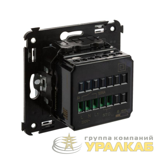 Термостат для теплых полов СП "Avanti" "Закаленная сталь" DKC 