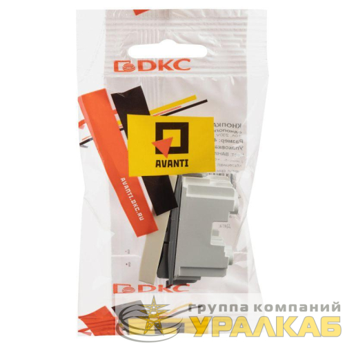 Кнопка модульная 1мод. Avanti "Ванильная дымка" 16А беж. DKC 