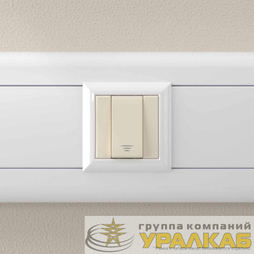 Кнопка модульная 1мод. Avanti "Ванильная дымка" 16А беж. DKC 