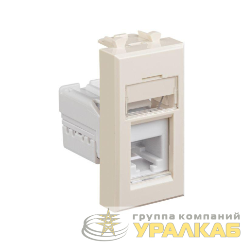 Розетка телефонная 1мод. Avanti "Ванильная дымка" RJ12 модульная DKC 