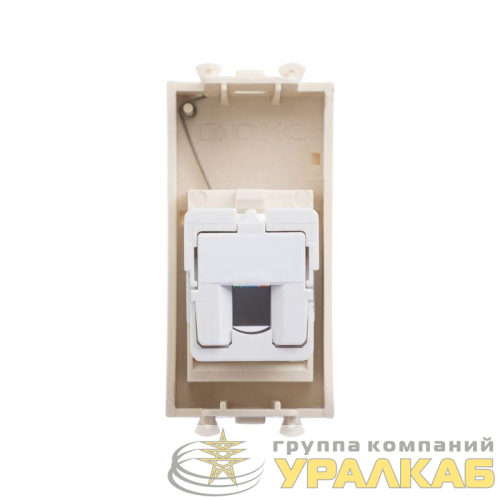 Розетка телефонная 1мод. Avanti "Ванильная дымка" RJ12 модульная DKC 