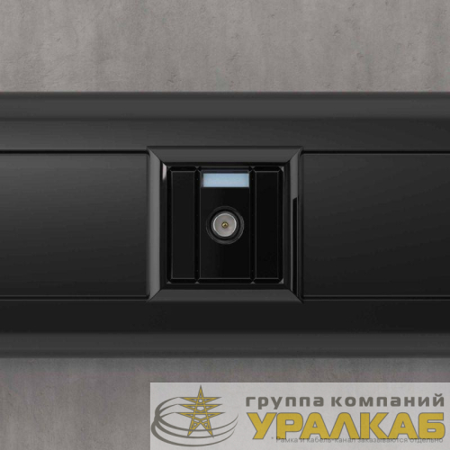 Розетка телевизионная проходная TV 1мод. Avanti "Черный квадрат" 16А DKC 