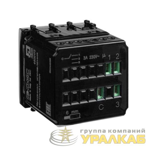 Механизм управления вентиляторами 2мод. Avanti "Черный квадрат" DKC 