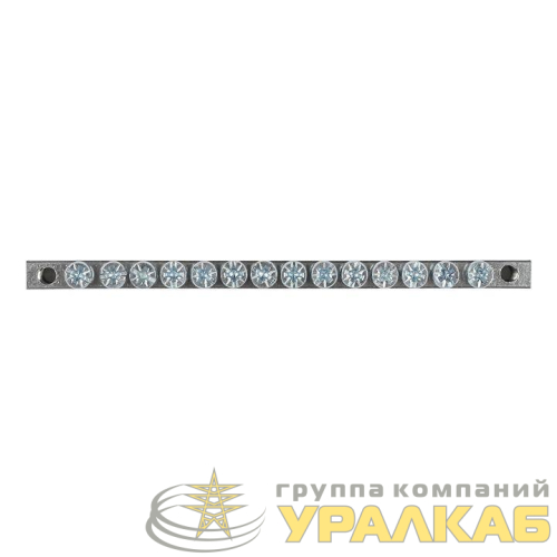 Шина PEN "ноль-землядюйма 6x9 14 отвер. цинк крепеж по краям EKF 