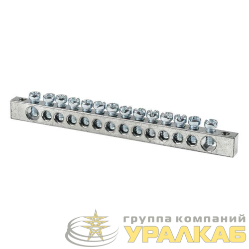 Шина PEN "ноль-землядюйма 6x9 14 отвер. цинк крепеж по краям EKF 