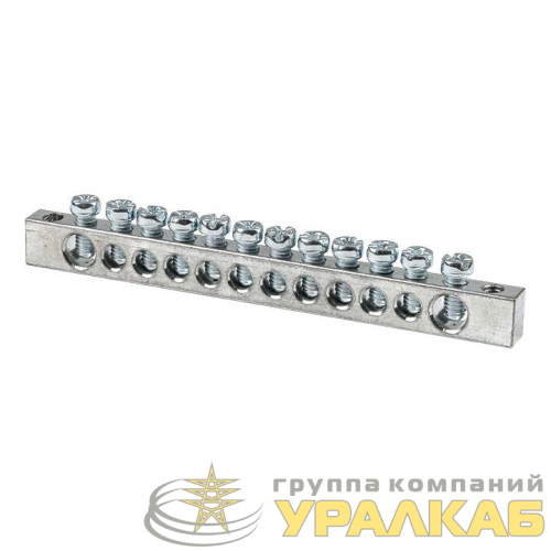 Шина PEN "ноль-землядюйма 6x9 12 отвер. цинк крепеж по краям EKF 