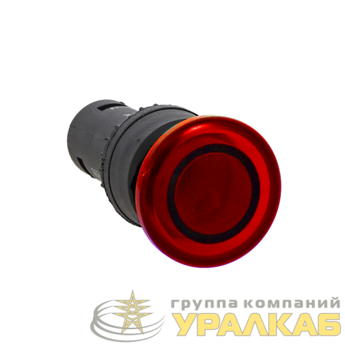 Кнопка "Грибок" SW2C-MD NO+NC 24В с подсветкой красн. PROxima EKF 